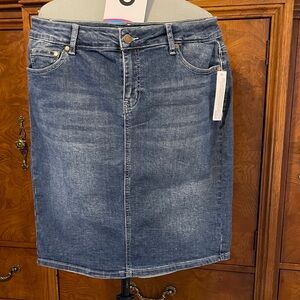 Westport Blue Denim Pencil Skirt